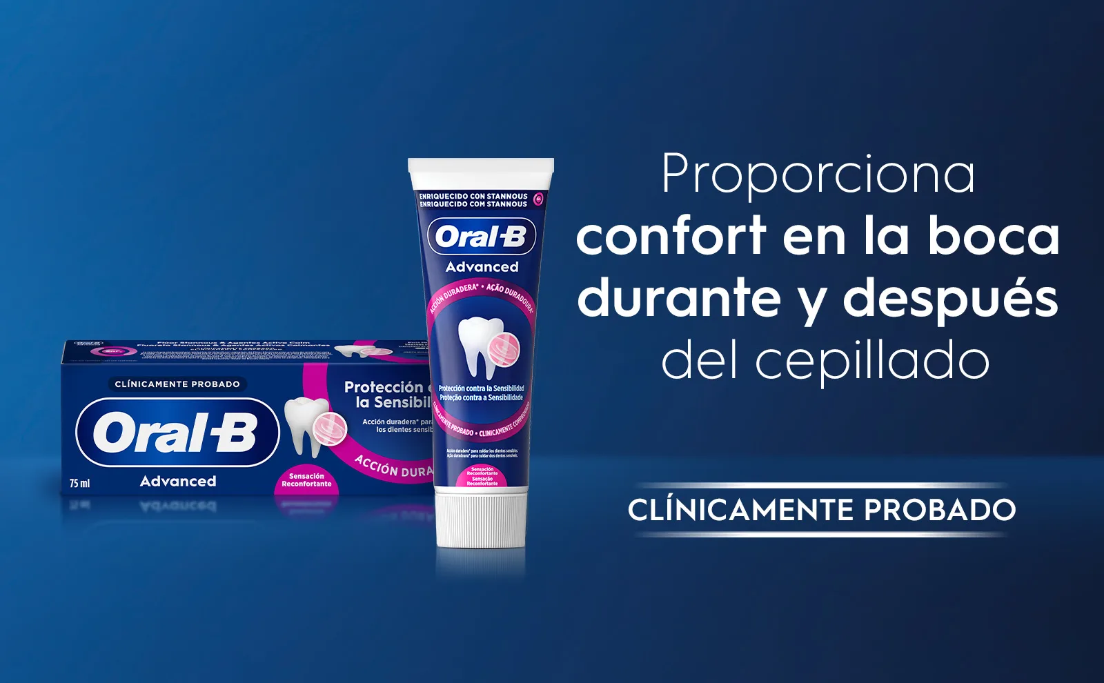 Oral-B Professional Protection Sensibilité gives in-mouth comfort during and after brushing.