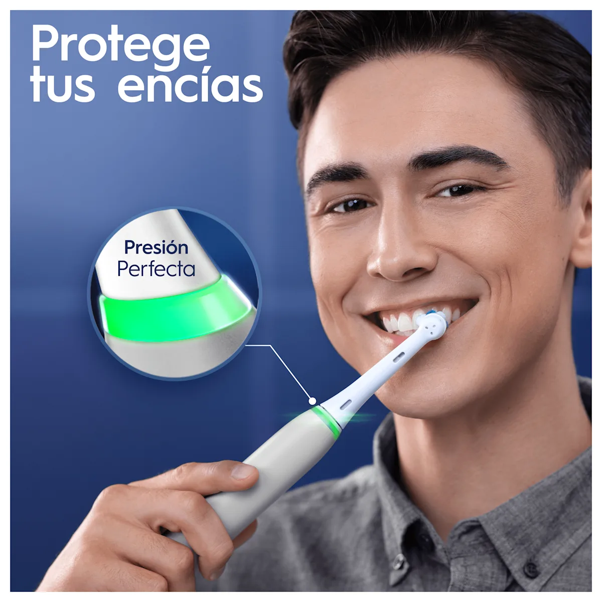 Cepillo de dientes eléctrico iO6 Gris con 3 cabezales y estuche de viaje