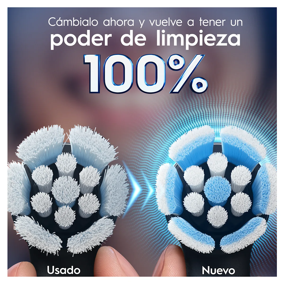 OralB iO Gentle Care Cabezales Negros pack de 4 recambios