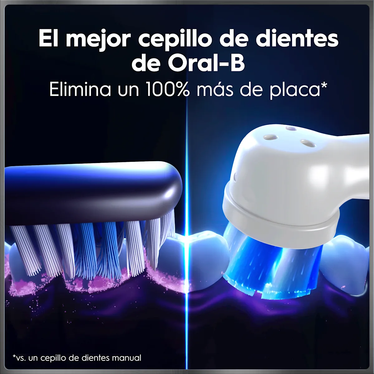 Cepillo de dientes recargable iO10 Negro con funda de viaje