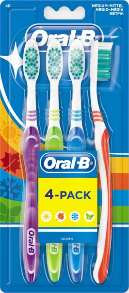 Oral-B Cepillo Shiny Clean 4 unidades