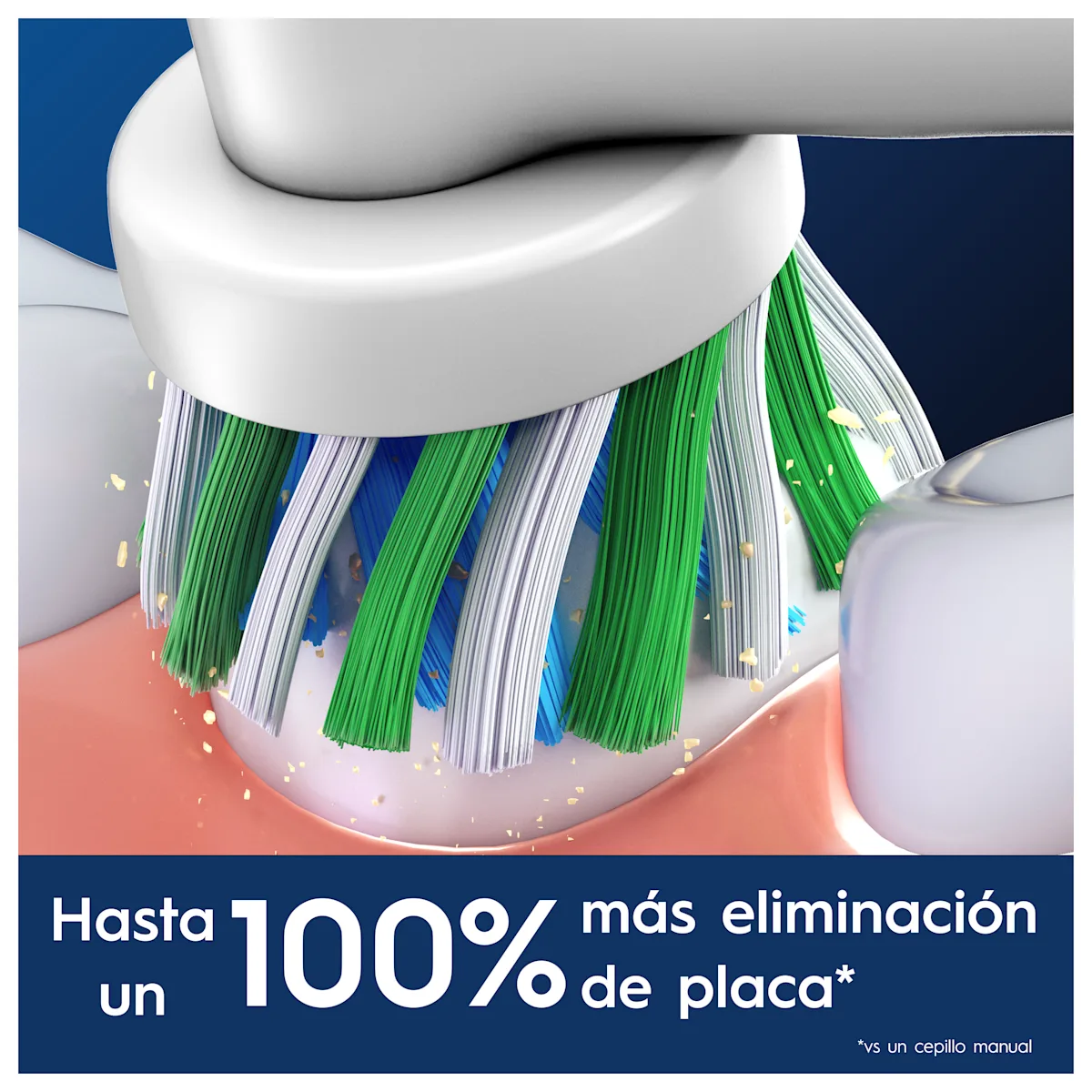 OralB Cross Action Cabezales de recambio pack de 16 Blanco