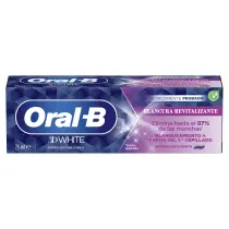 La pasta dentífrica Oral-B 3D White Blancura Revitalizante está clínicamente probada, elimina hasta el 87 % de las manchas superficiales y empieza a blanquear a partir del primer cepillado.