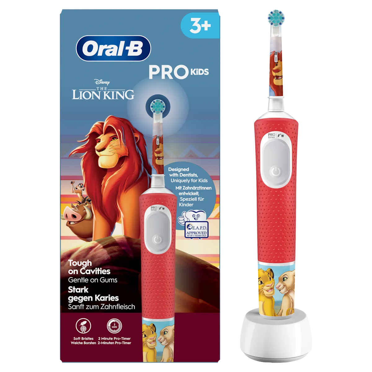 Cepillo de dientes eléctrico Pro-kids el Rey León con 1 cabezal