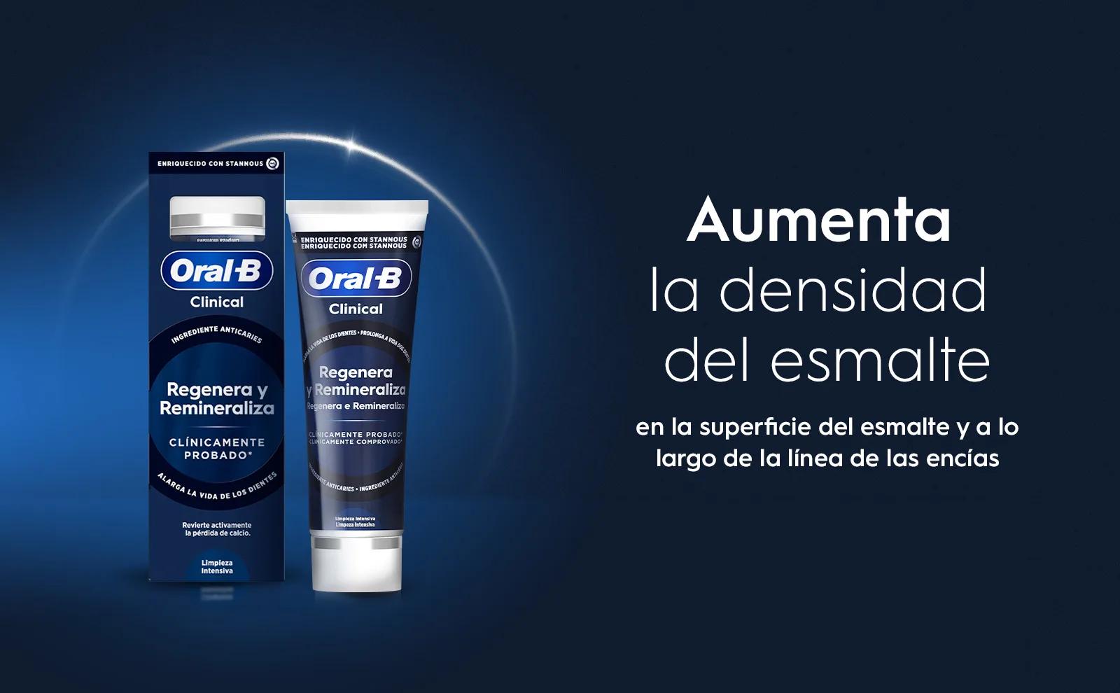 Oral-B Clinical Decay Control increases enamel density on tooth's surface & along gumline.