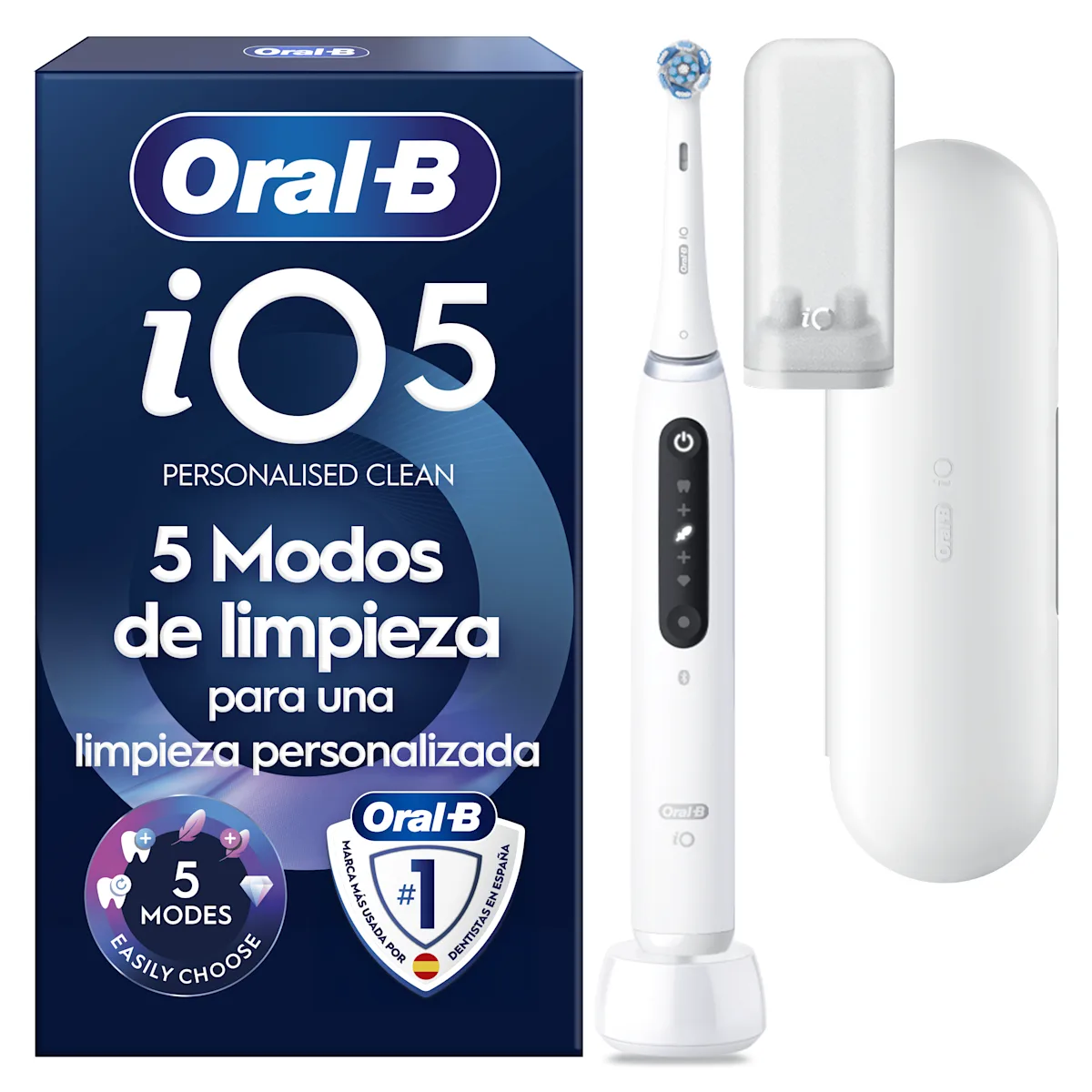 Cepillo de dientes iO5 Blanco con 1 cabezal
