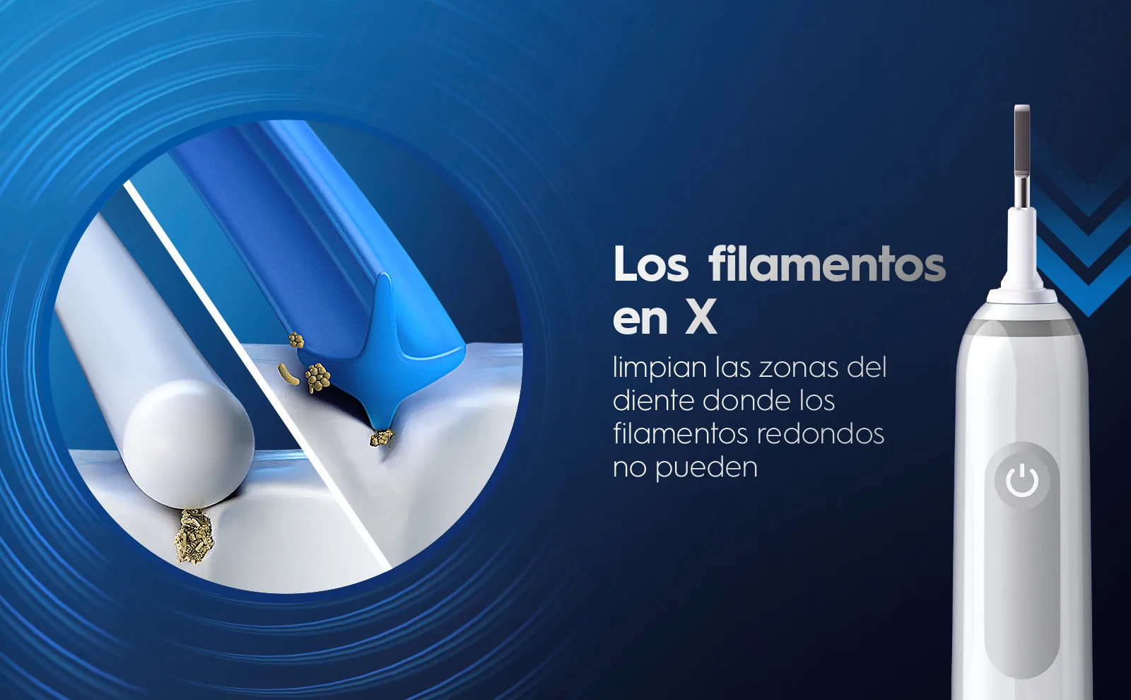 Oral-B Recambios Cross Action Blancos - Pack de 3 - Gallery Item 2