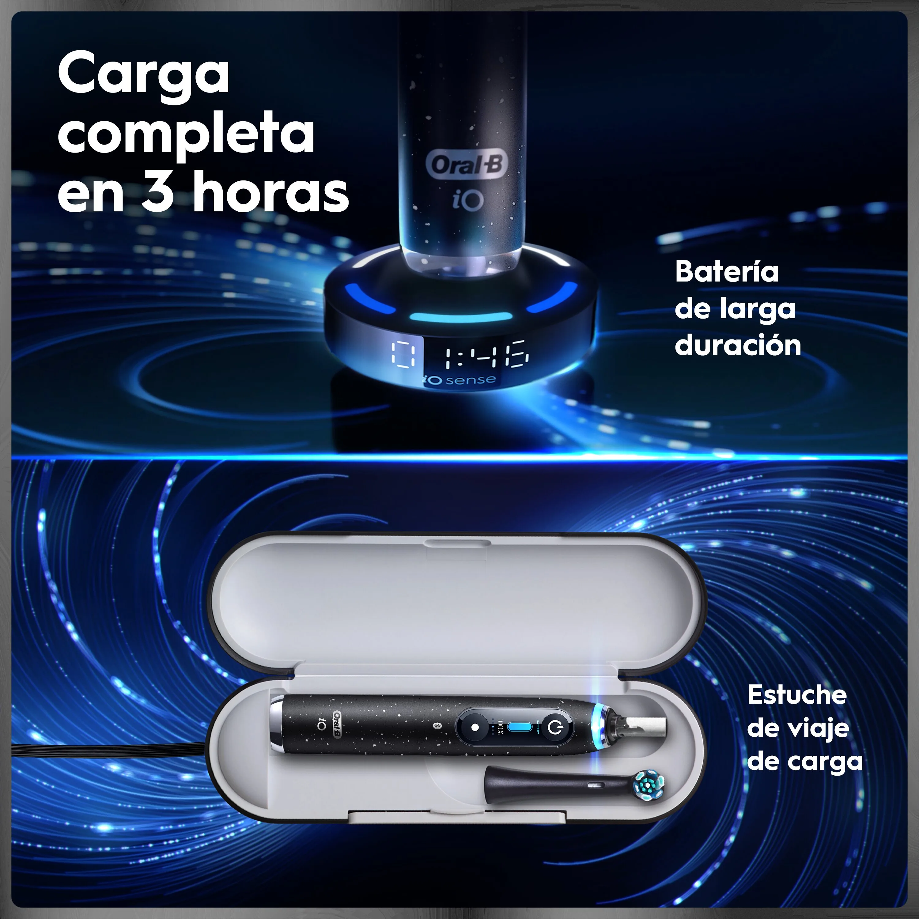 Oral-B iO 10 Cepillo Eléctrico Negro Edición Especial con 1 cabezal