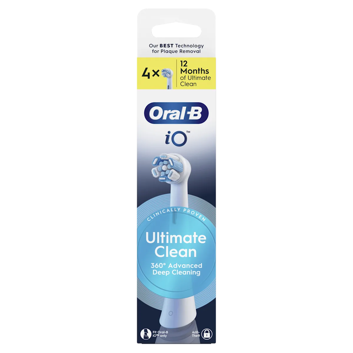 OralB iO Ultimate Clean Cabezales Blancos pack de 4 recambios