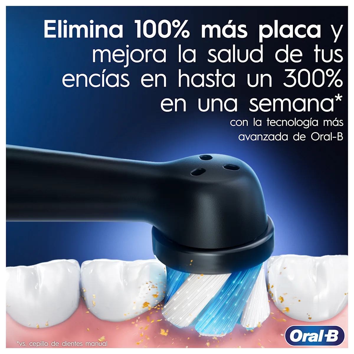 Cepillo de dientes eléctrico recargable iO9 Rosa con 1 cabezal, funda de viaje y estuche magnético
