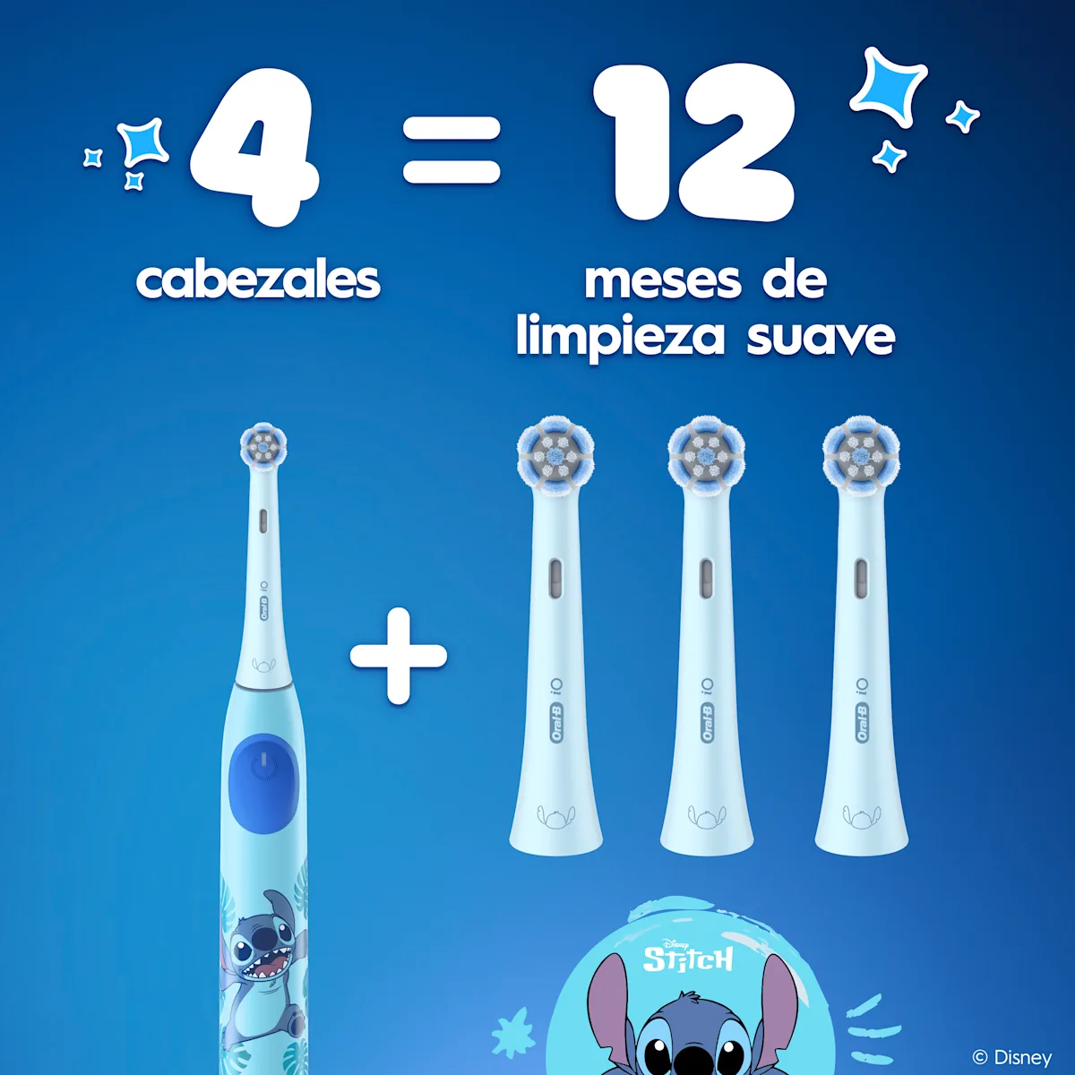 OralB iO Kids Stitch pack de 8 recambios