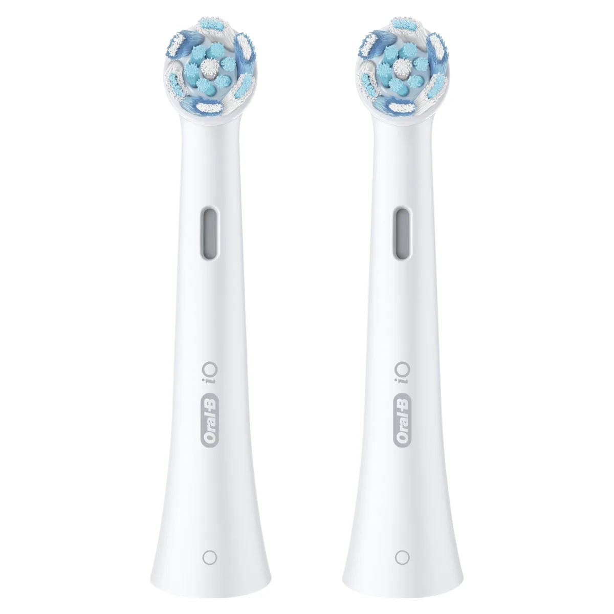 2 Cabezales de recambio Oral-B iO Ultimate clean con filamentos diseñados para una limpieza profunda y suave.