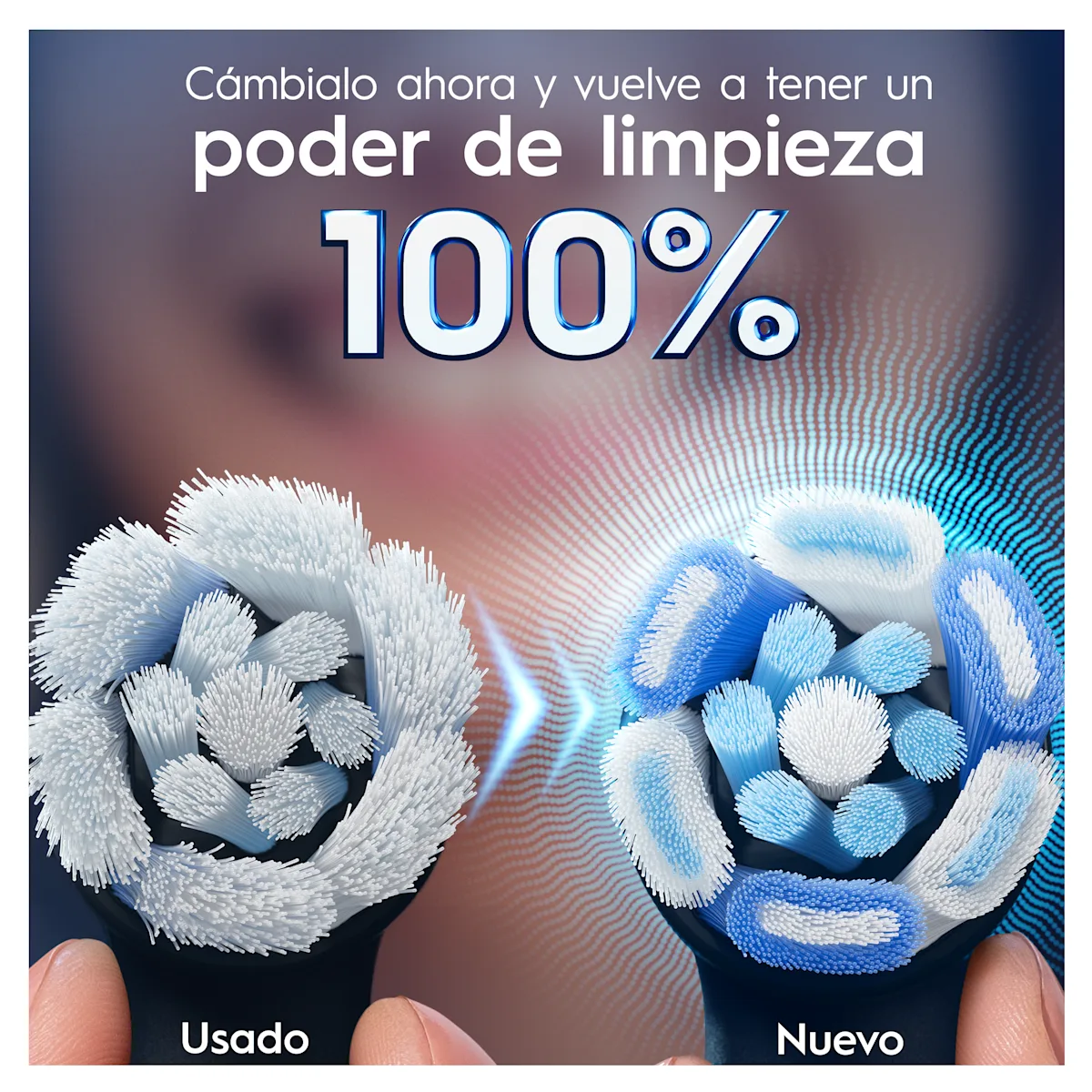 OralB iO Ultimate Clean Cabezales Negros pack de 4 recambios