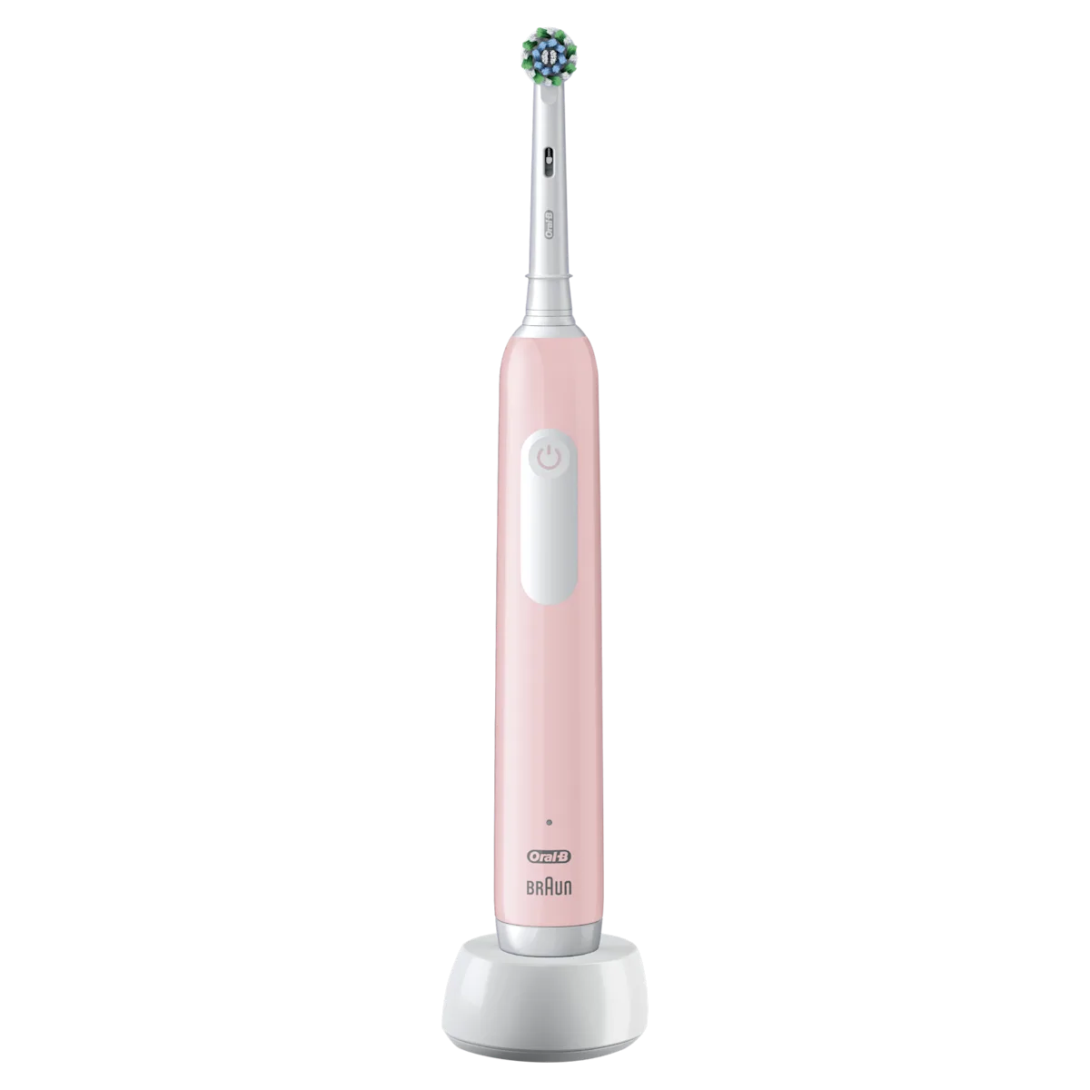Cepillo de dientes eléctrico recargable Pro1 Rosa con 1 cabezal y 1 recambio