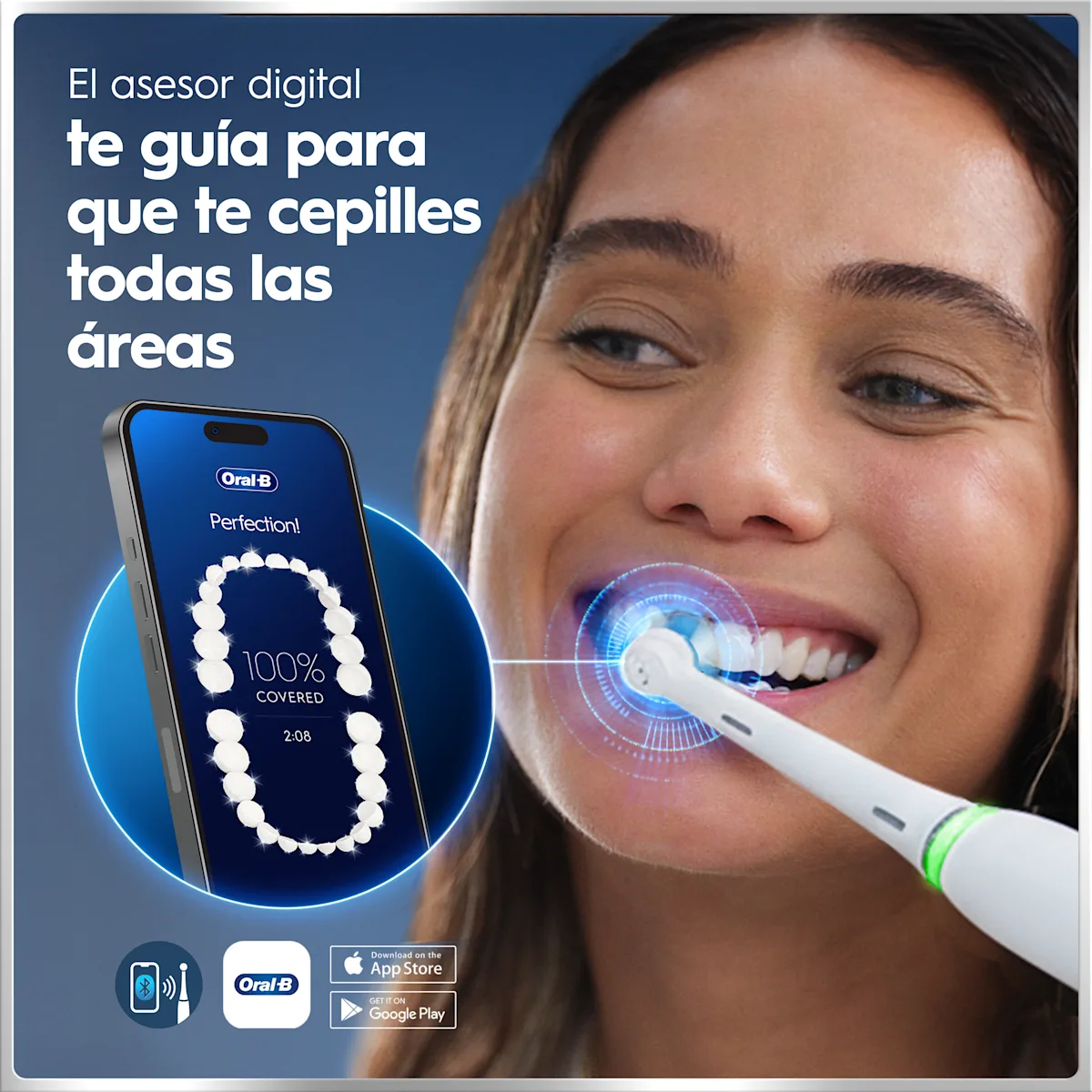 Cepillo de dientes eléctrico iO6 Blanco con 2 cabezales y estuche de viaje
