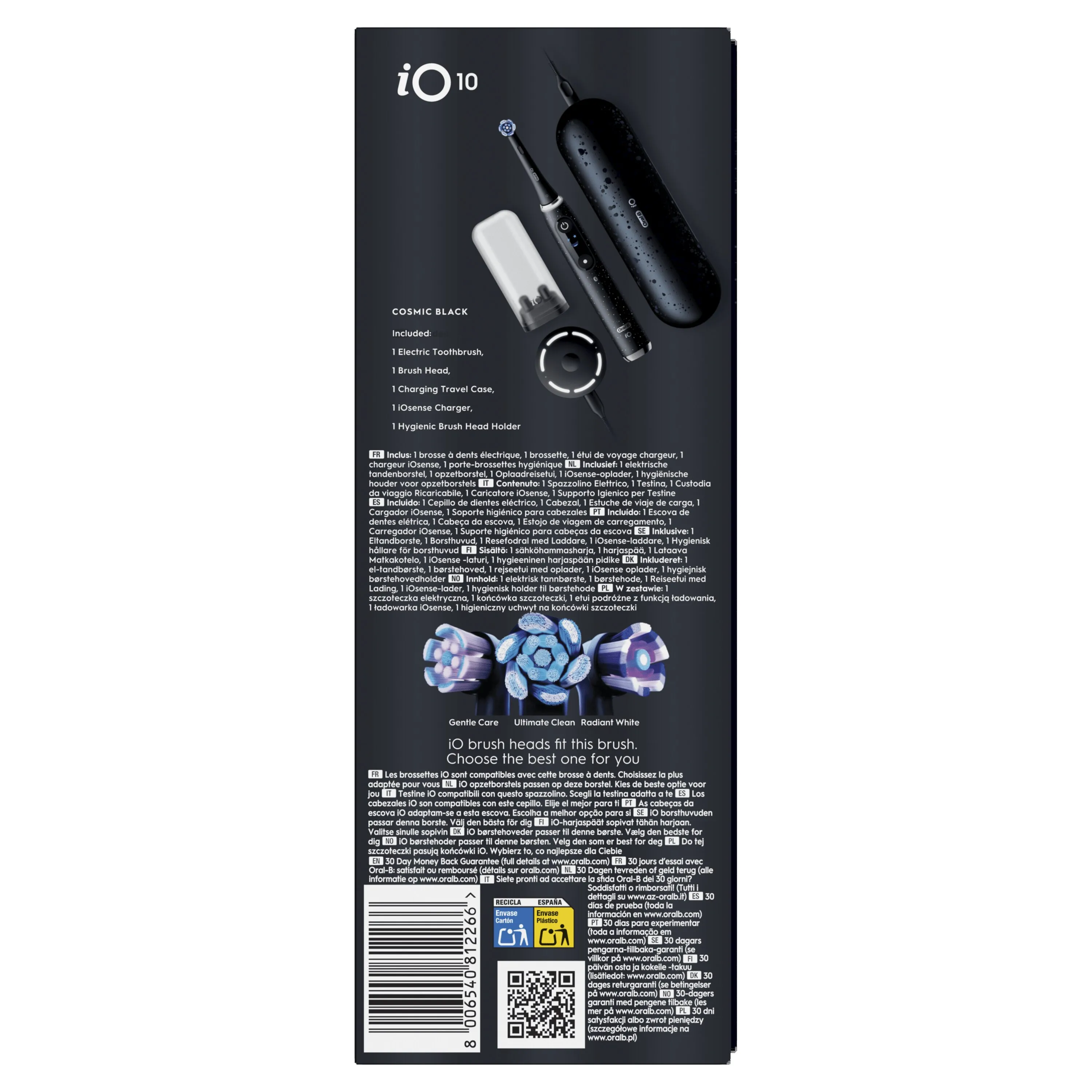 Oral-B iO 10 Cepillo Eléctrico Negro Edición Especial con 1 cabezal