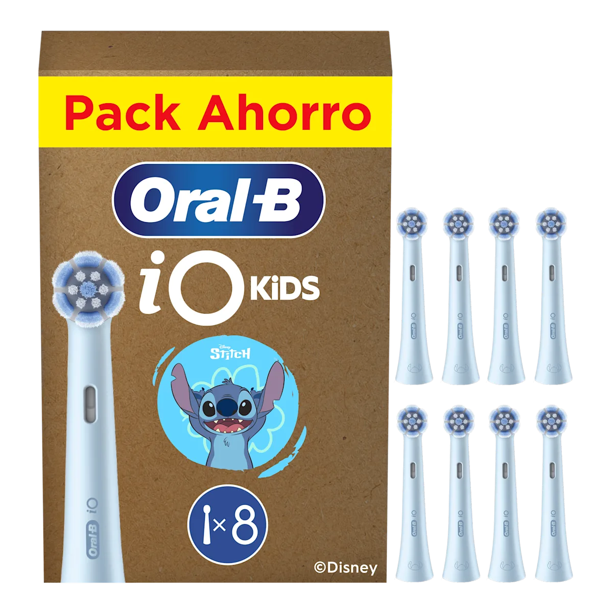 OralB iO Kids Stitch pack de 8 recambios