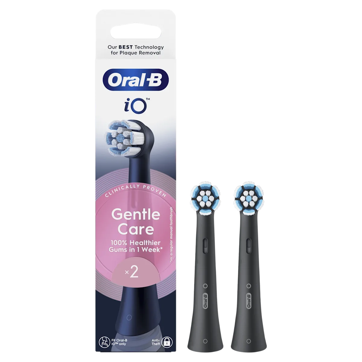 OralB Cross Action Cabezales de recambio pack de 10 Blanco