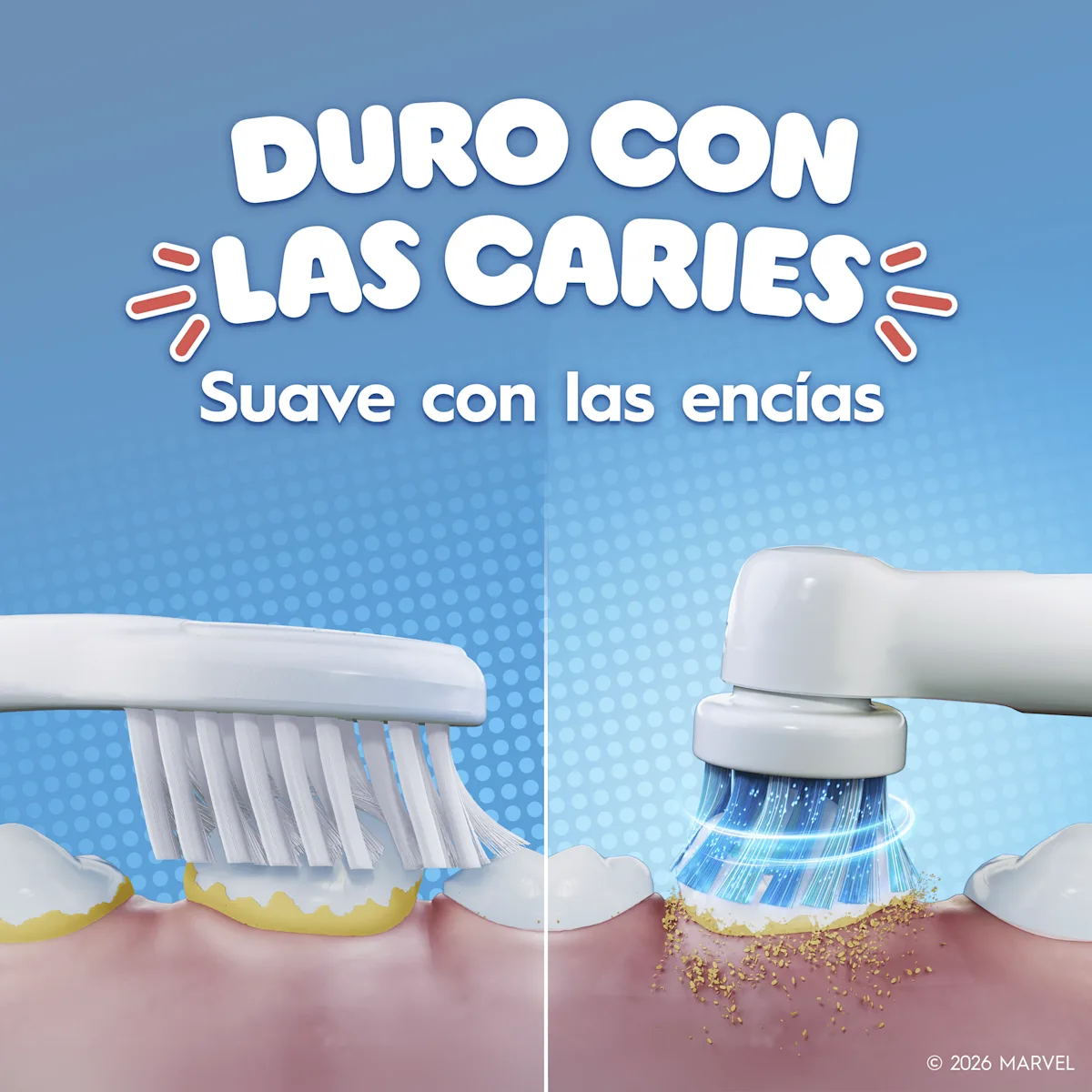 Cepillo de dientes eléctrico Pro-kids Spiderman con 1 cabezal