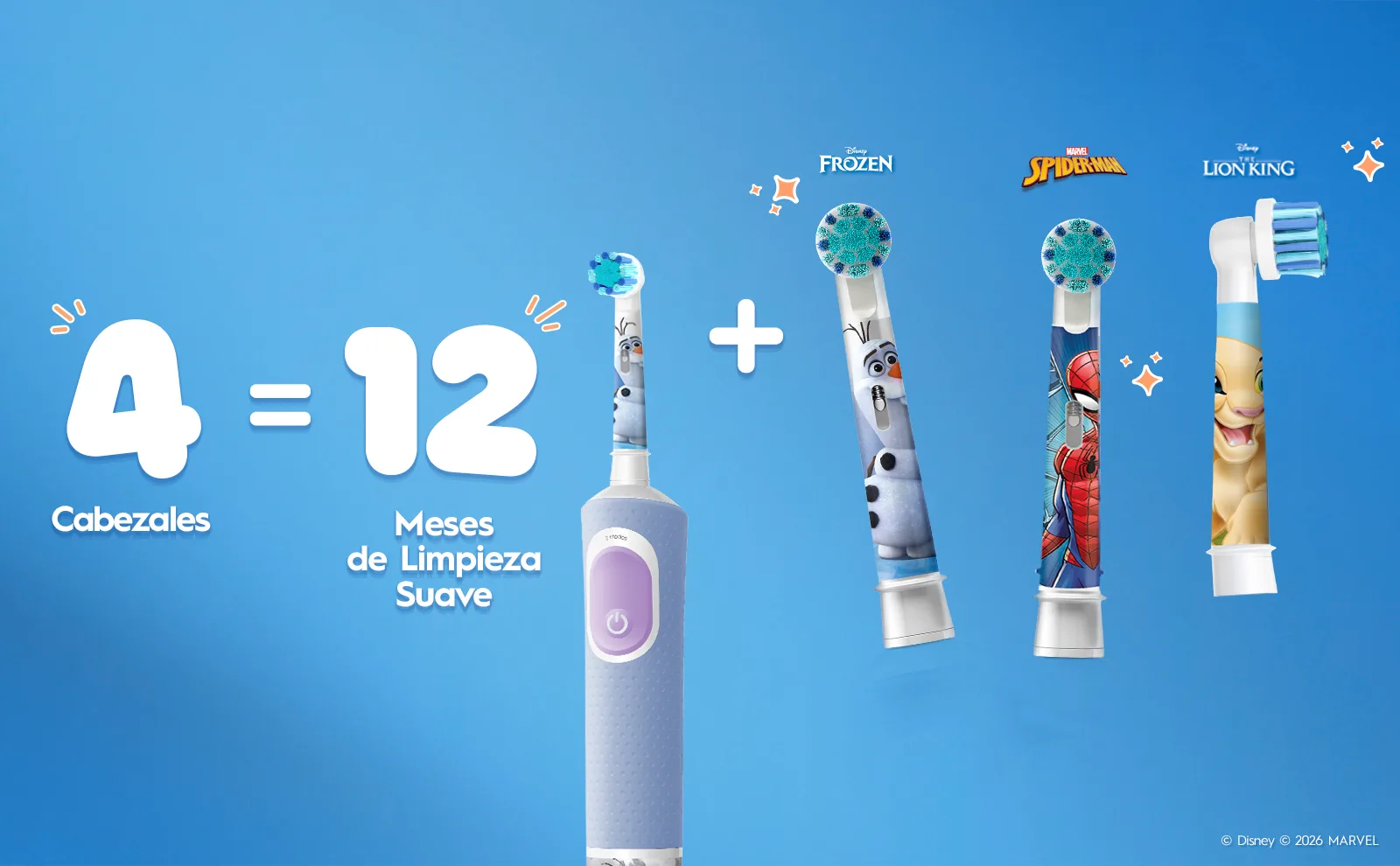 Oral-B Children's Lion King Replacement Brushes - 4 Pack -Gallery 5