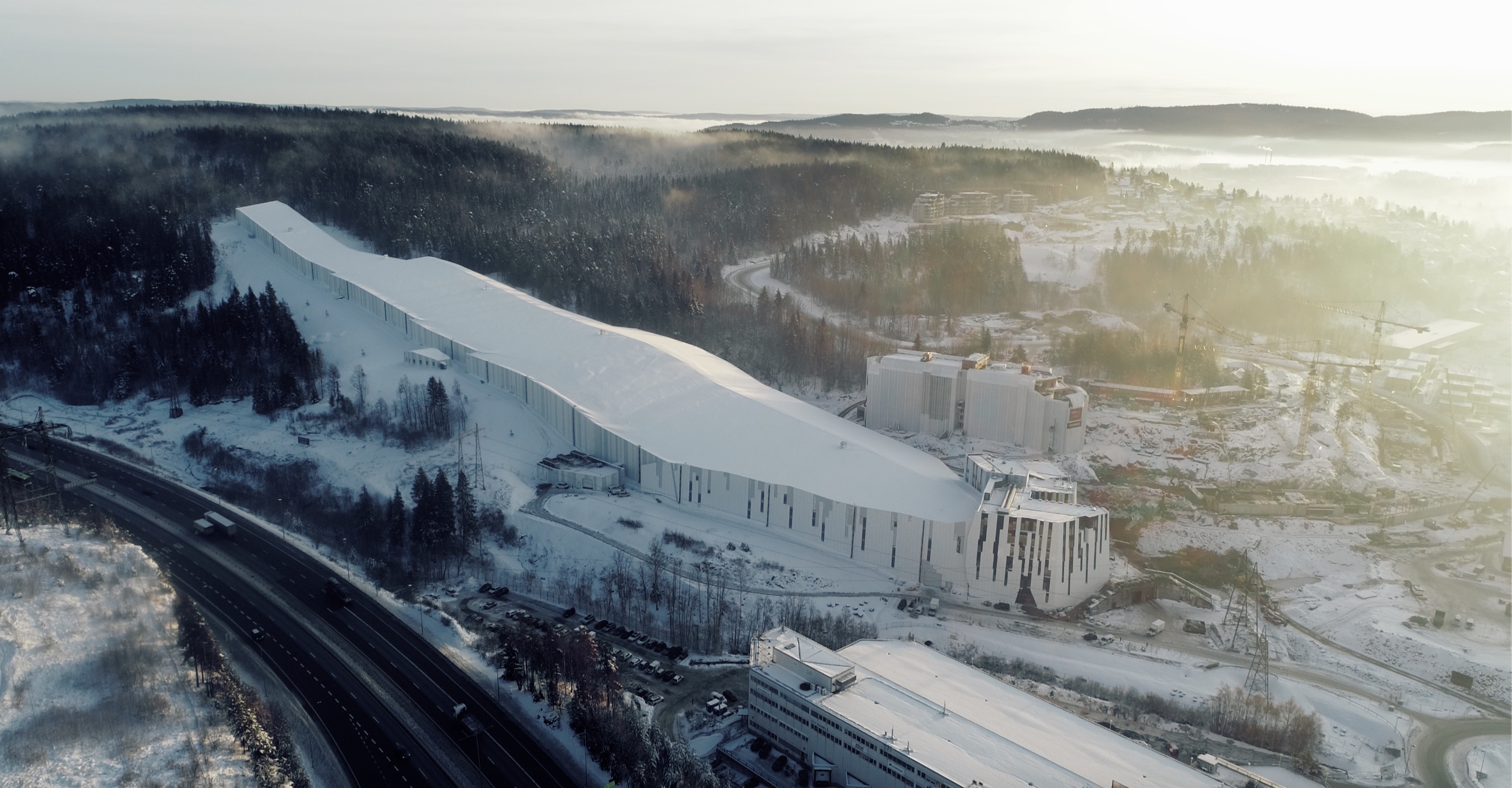 SNØ Avbildet: SNØ-bygget