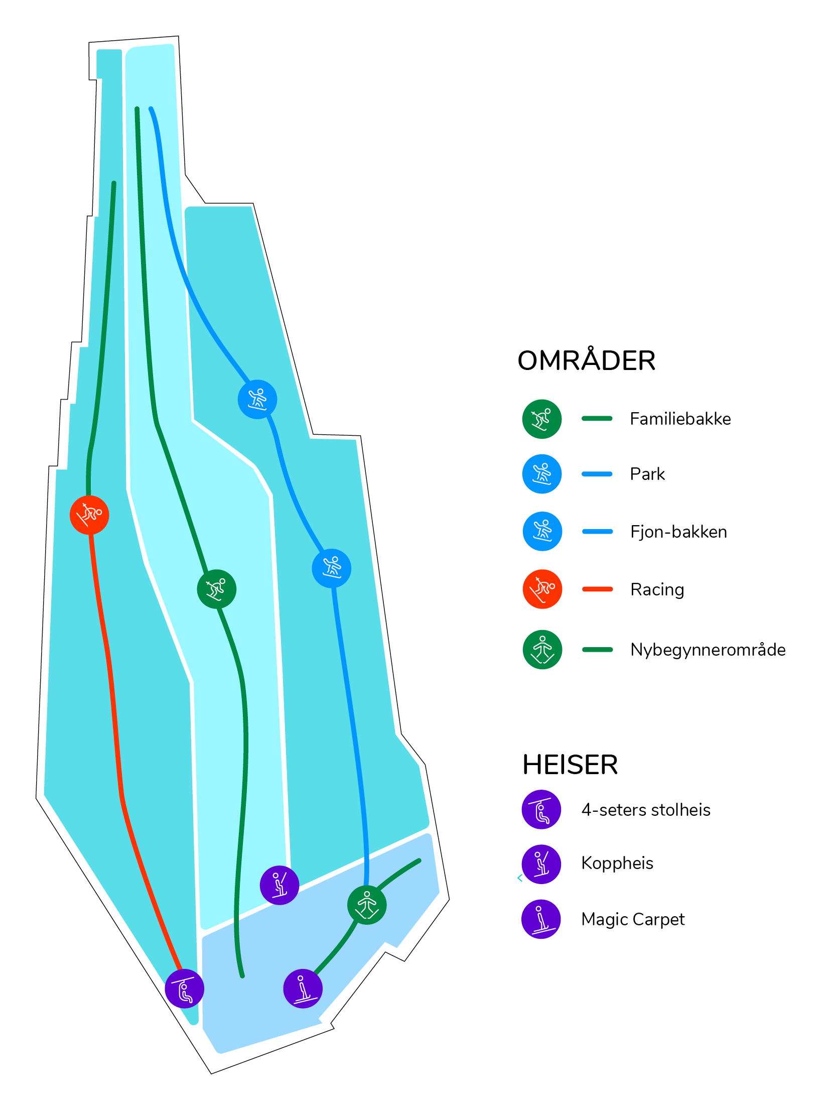 Løypekart snøsonen alpint