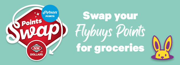 Swap your Flybuys Points for groceries