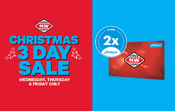Get 2x Flybuys at the New World Three Day Sale!