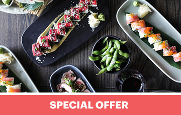 $25 for a Bento Box lunch or $65 for a four course dinner at EBISU