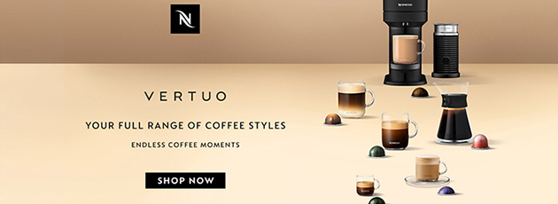Make your coffee just the way you like it with the Nespresso Vertuo