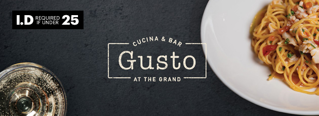 $35 pasta + wine from Gusto at the Grand
