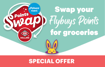 Swap your Flybuys Points for groceries