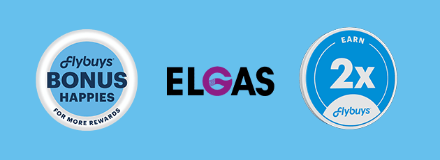 Flybuys Bonus Happies is on now at Elgas!​