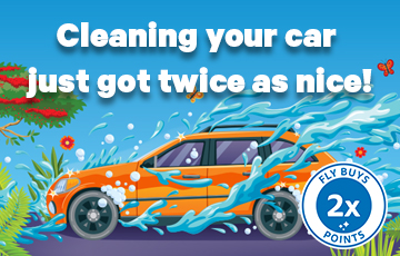 Get double points on Car Wash products at Z!