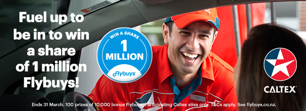 Fuel up to be in to win a share of 1 Million Flybuys