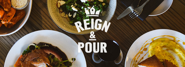 2 for 1 main meals at Reign & Pour!