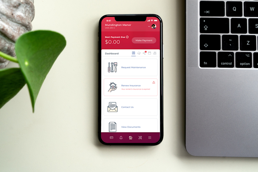 ResidentPortal on phone