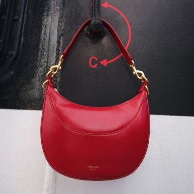 Leigh Ric Rac Crossbody - Amber | Oroton