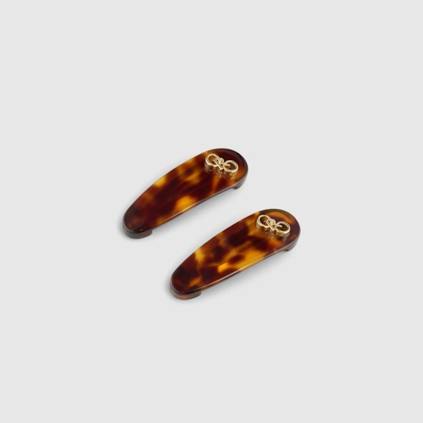 Tortoiseshell hair clips