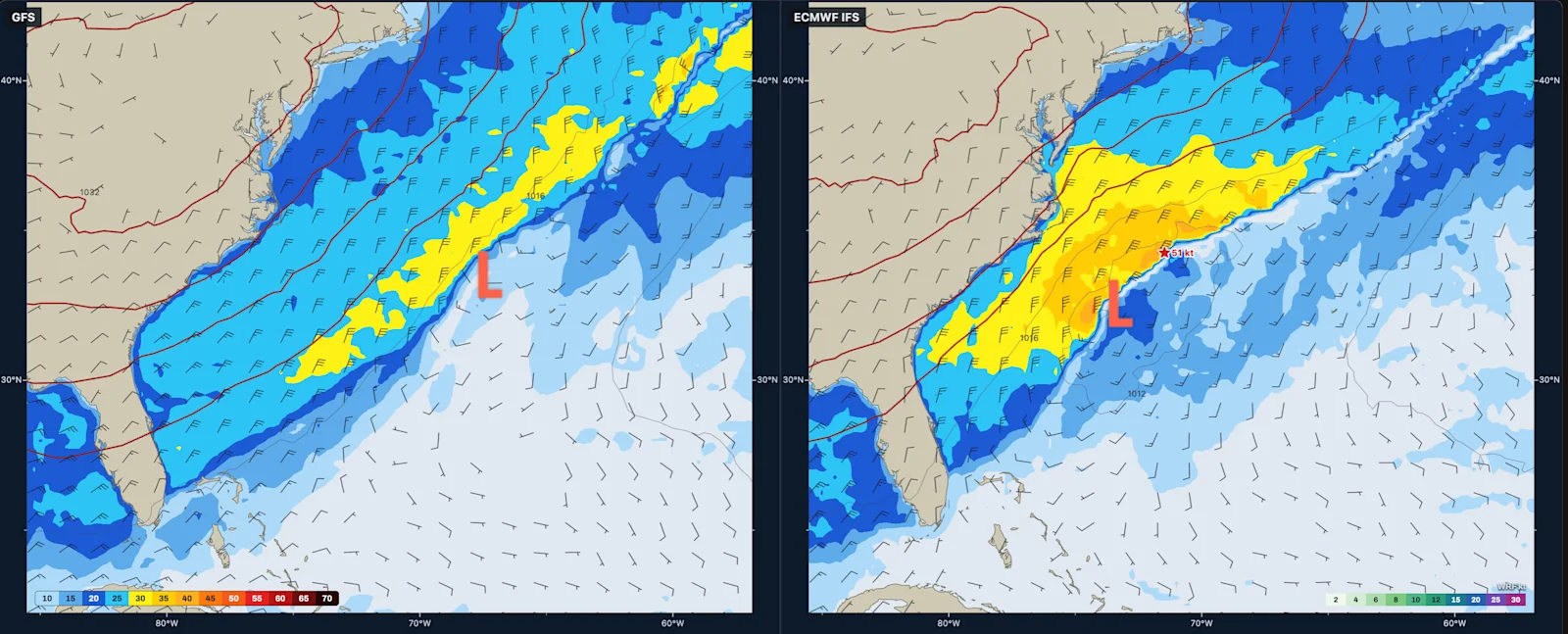 Strong Cold Front Kicks Off Week of East Coast Winds, Caribbean Waves