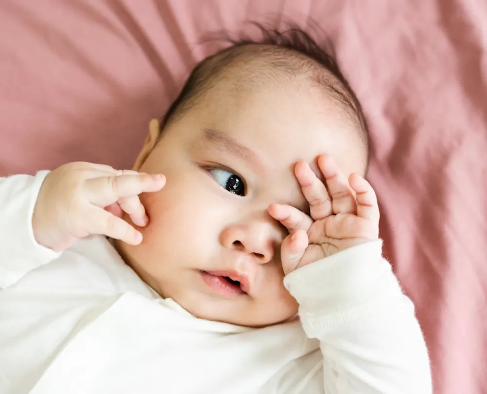 Baby taking a short nap