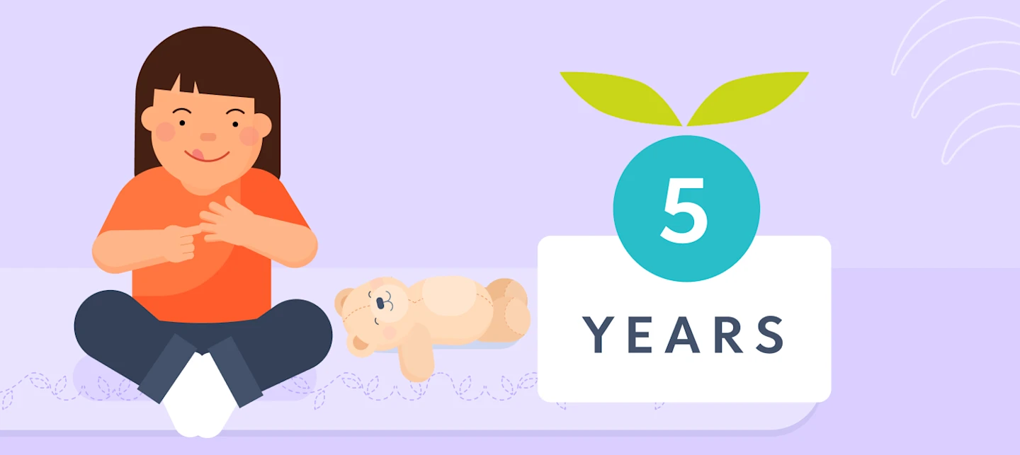 5 year old development illustrated image | Huckleberry
