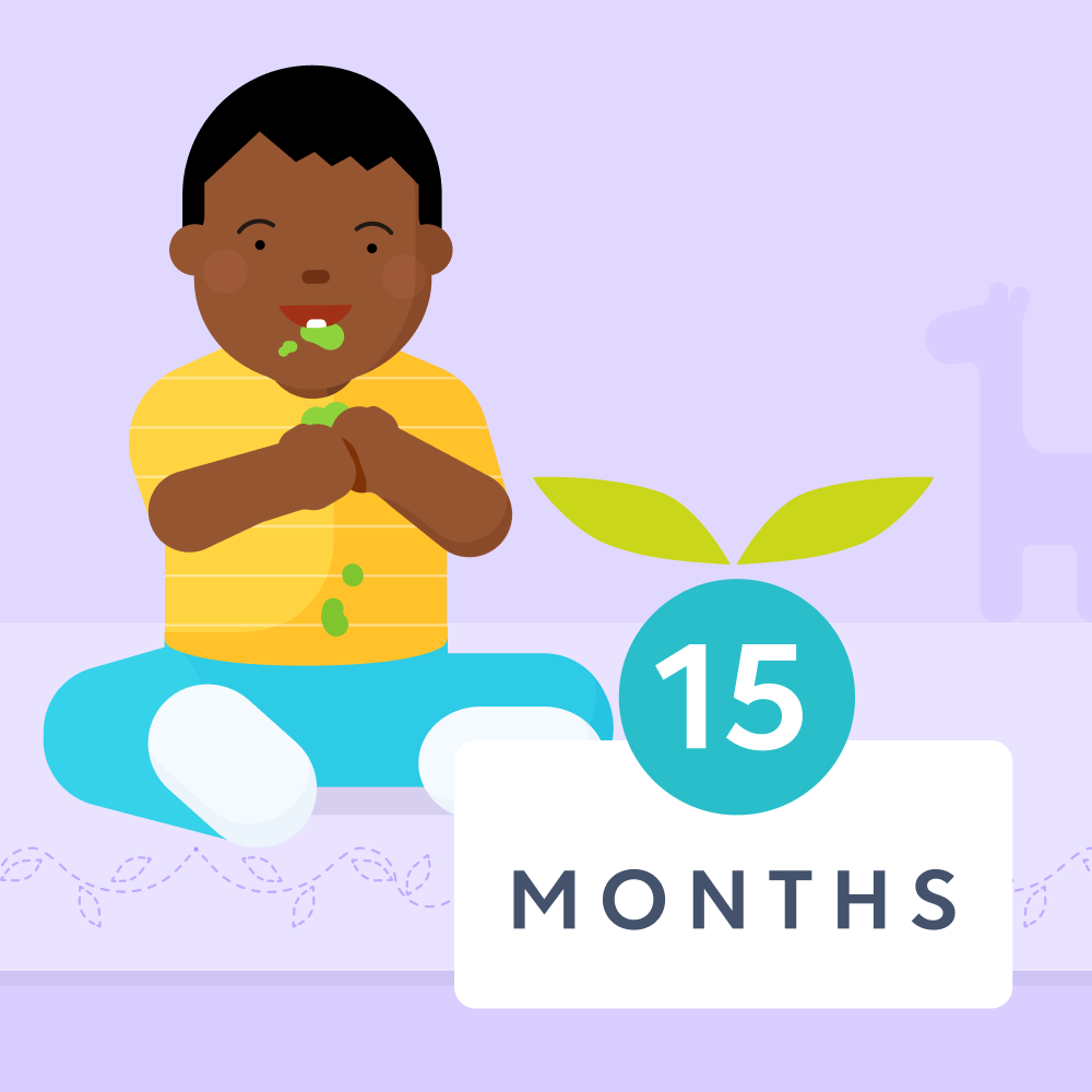 15 month milestones illustrated image