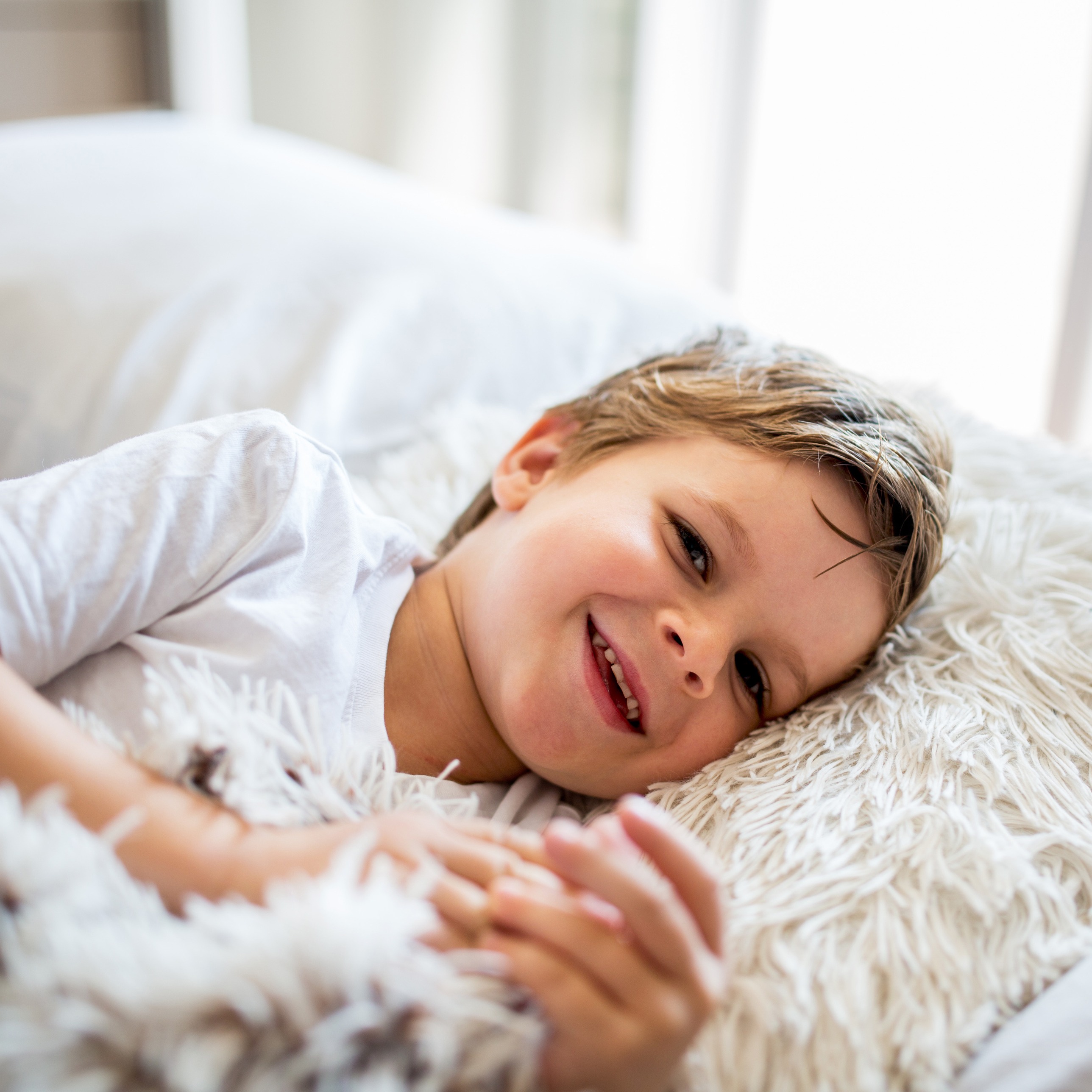 Boy in bed
