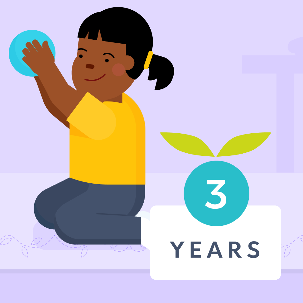 3 year old milestones illustrated image