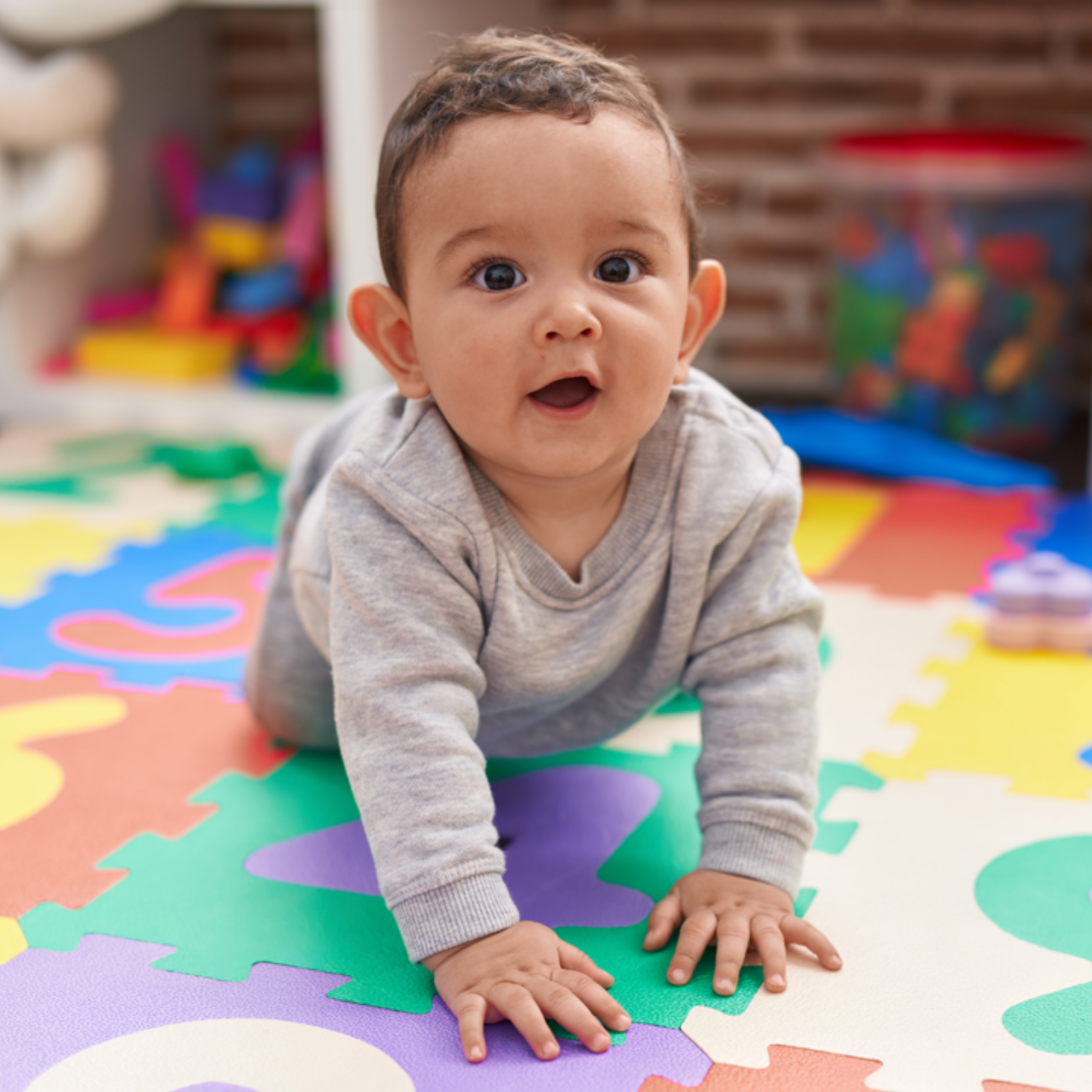 Baby at daycare