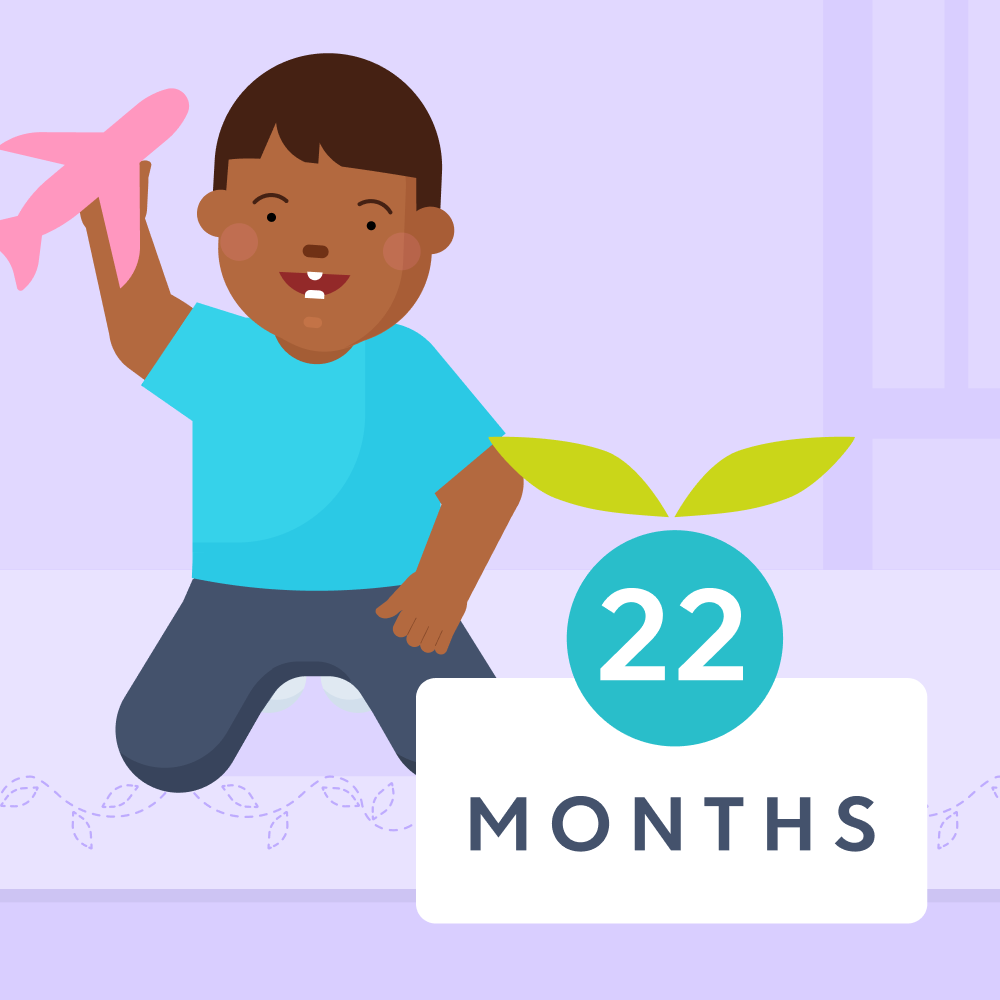 22 month milestones illustrated image
