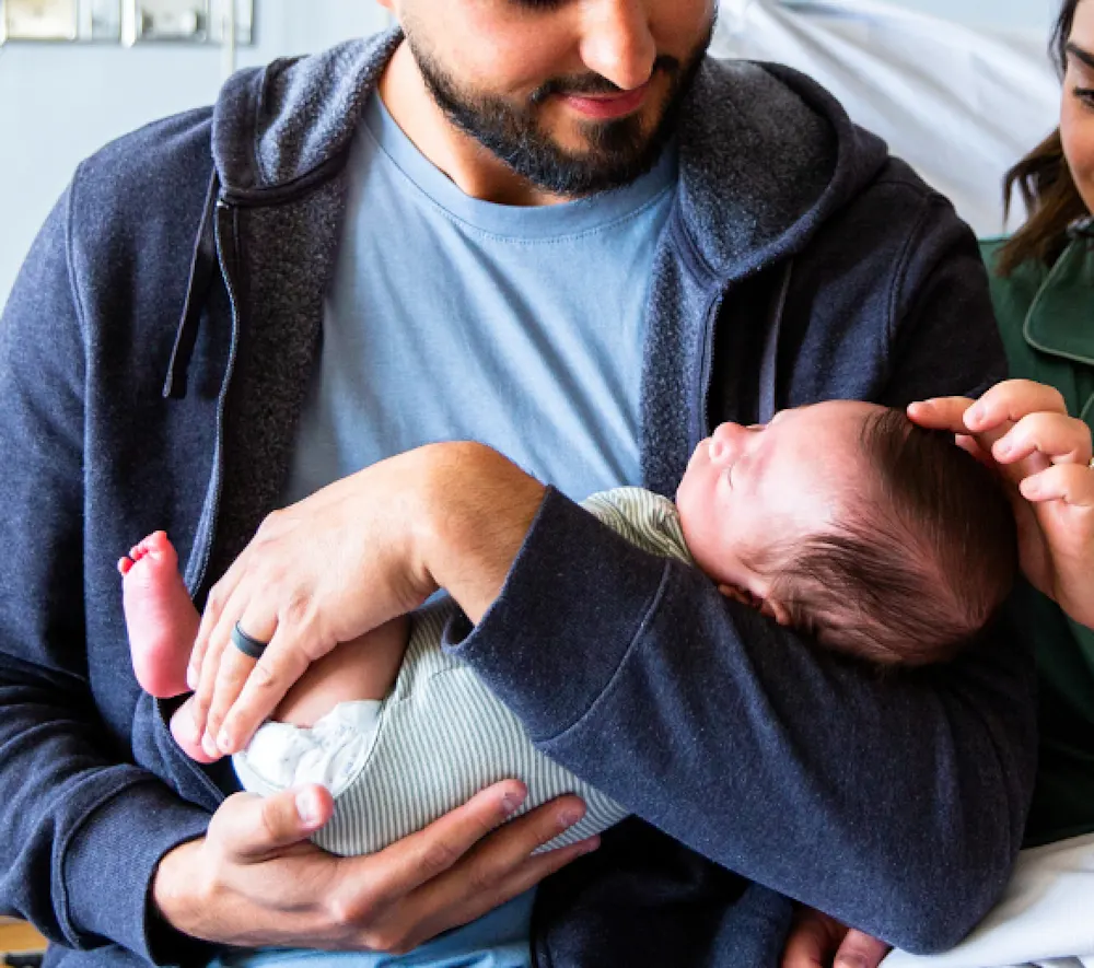 New parents with newborn