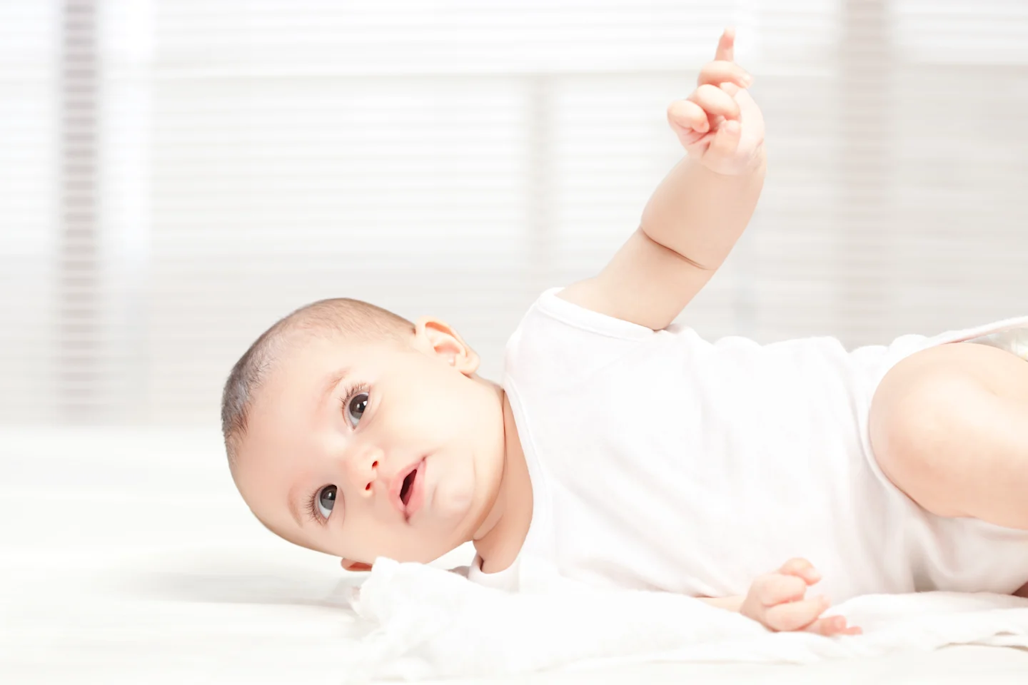 A baby rolling a crawl.