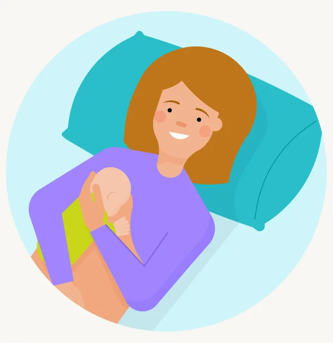 Laid-back breastfeeding hold